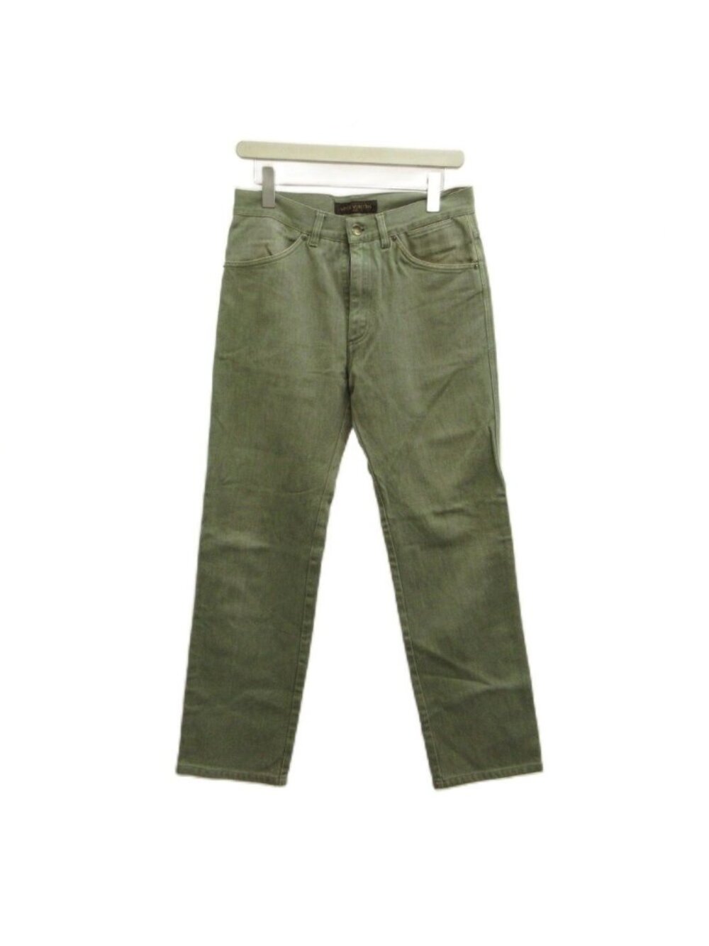 Louis Vuitton Denim Jeans Khaki Full Length Straight Silhouette PP